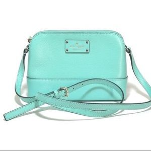 KATE SPADE HANNA WELLESLEY TURQUOISE CROSSBODY BAG